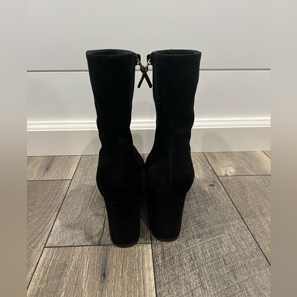 Stuart Weitzman black Gianella suede ankle boots - Picture 7 of 9